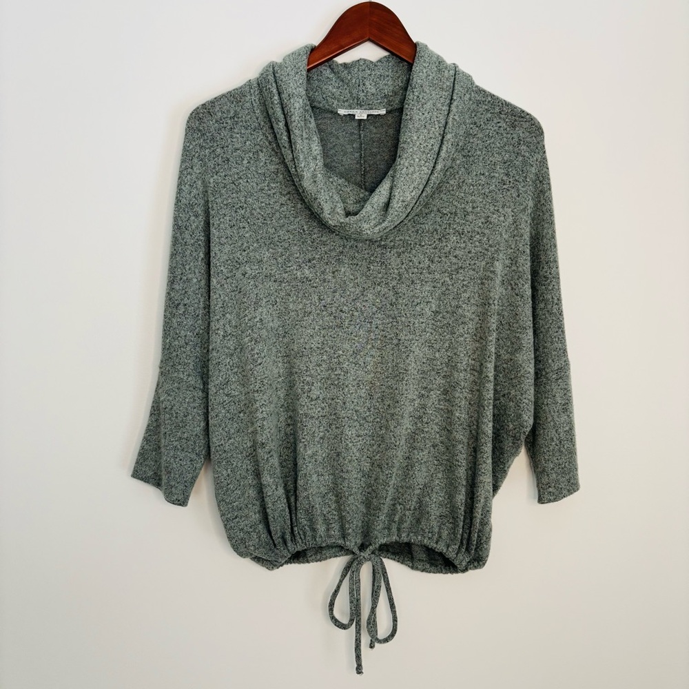 Green Envelope Heather Green‎ Cozycore Cowl Neck Sweater Dolman Sleeve Small